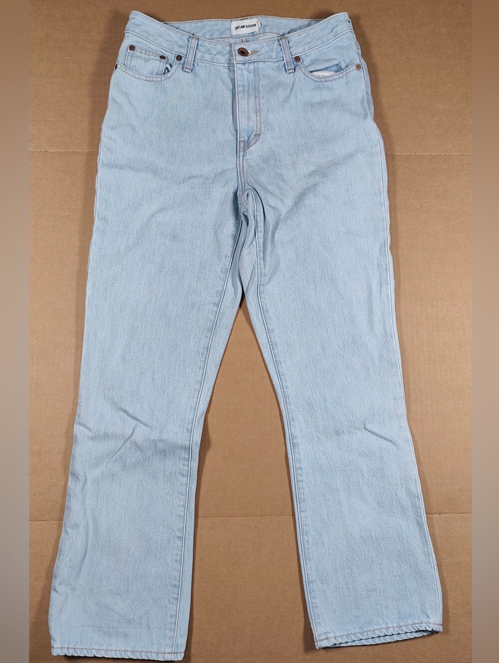 Taylor Stitch Women's Light Wash Denim Bootcut Jeans Size 29 Made In USA